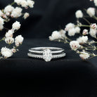 Rosec Jewels-5X7 MM Oval Cut Diamond Solitaire Promise Ring For Her