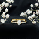 Rosec Jewels-5X7 MM Oval Cut Diamond Solitaire Promise Ring For Her