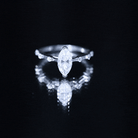 Marquise Shape Lab Grown Diamond Solitaire Ring With Certificate Lab - ( EF-VS ) - Rosec Jewels
