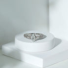 Rosec Jewels-Lab Grown Diamond Marquise Engagement Ring with Celtic Knot Detail