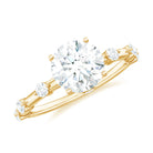 Rosec Jewels-Round Brilliant Cut Lab Grown Diamond Traditional Engagement Ring