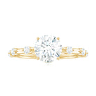 Rosec Jewels-Round Brilliant Cut Lab Grown Diamond Traditional Engagement Ring