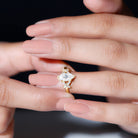 Rosec Jewels-Lab Grown Diamond 5X10 MM Marquise Engagement Ring