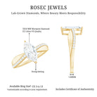 Rosec Jewels-Certified 1 CT Marquise Diamond Solitaire Ring with Side Stones