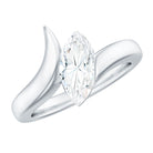 Rosec Jewels-Lab Diamond 5X10 MM Marquise Engagement Ring in Tension Mount Setting