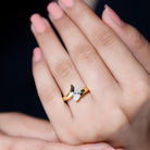 Lab Diamond 5X10 MM Marquise Engagement Ring in Tension Mount Setting Lab - ( EF-VS ) - Rosec Jewels