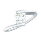Rosec Jewels-5 mm Princess Cut Lab Grown Diamond Ring With Tension Setting