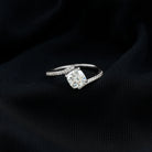 Rosec Jewels-Lab Diamond Engagement Bypass Cushion Engagement Ring