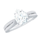 Rosec Jewels-6X8 mm Pear Lab Created Diamond Filigree Engagement Ring