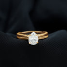 Rosec Jewels-6X8 mm Pear Lab Created Diamond Filigree Engagement Ring