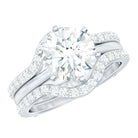 Rosec Jewels-Lab Created Diamond Engagement Ring with Ring Guard