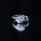 Certified Diamond 3 Stone Promise Ring Lab - ( EF-VS ) - Rosec Jewels
