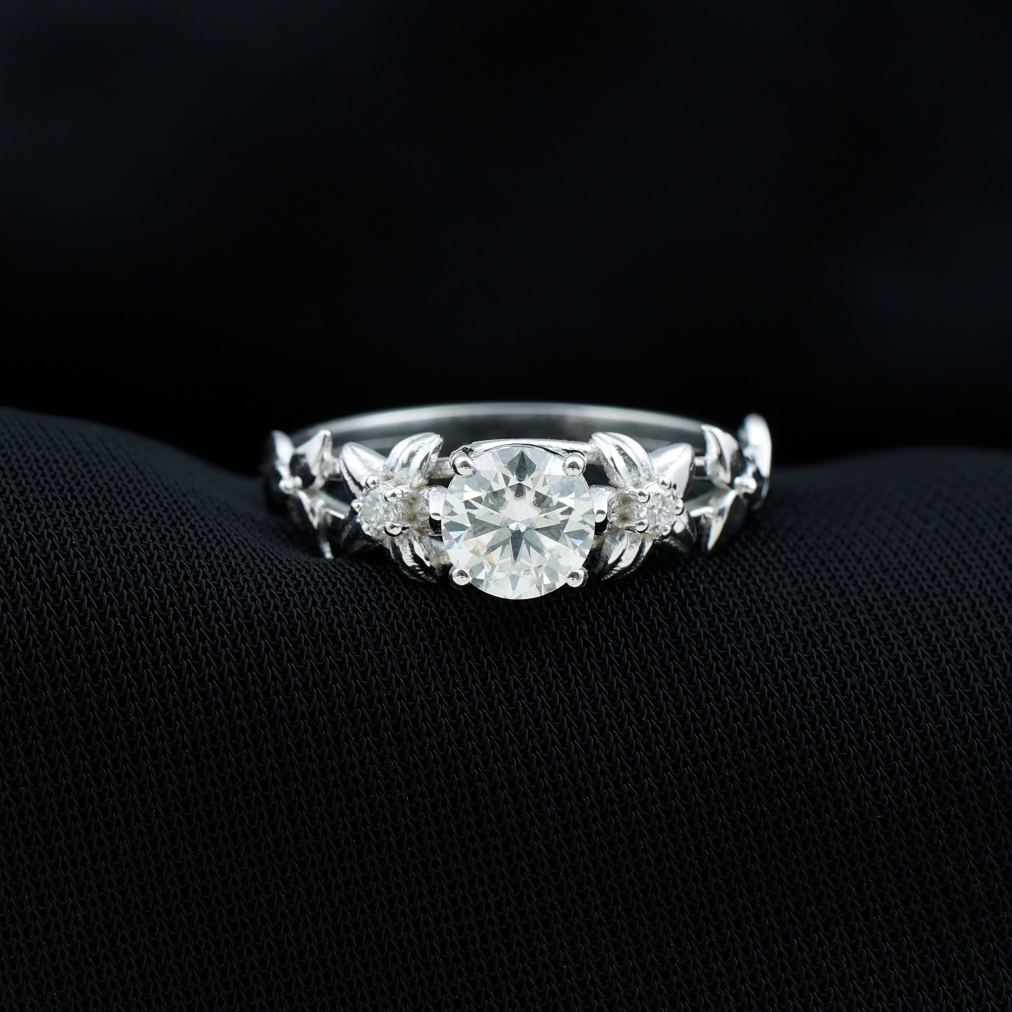 Rosec Jewels-Certified 1 Ct Lab Grown Diamond Nature Engagement Ring