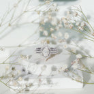 Rosec Jewels-Certified Lab Grown Diamond Vintage Engagement Ring Set With 3 Pieces