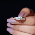 Rosec Jewels-Certified 6 MM Round Diamond Promise Engagement Ring For Her