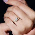 Certified 6 MM Round Diamond Promise Engagement Ring For Her Lab - ( EF-VS ) - Rosec Jewels