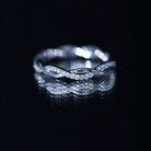 Lab Grown Diamond Braided Wedding Ring For Women Lab - ( EF-VS ) - Rosec Jewels