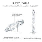 Rosec Jewels-Lab Grown Diamond Braided Wedding Ring For Women