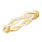 Rosec Jewels-Lab Grown Diamond Braided Wedding Ring For Women