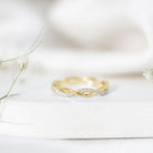 Lab Grown Diamond Braided Wedding Ring For Women Lab - ( EF-VS ) - Rosec Jewels