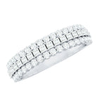 Rosec Jewels-Half Eternity Lab Grown Diamond Wedding Band