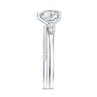 Certified Lab Grown Diamond 7MM Heart Bridal Ring Set Lab - ( EF-VS ) - Rosec Jewels