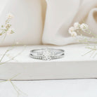 1.3 Carat Certified Lab Grown Diamond Teardrop Bridal Ring Set Lab - ( EF-VS ) - Rosec Jewels