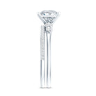 Lab Grown Diamond 6 MM Princess Cut Engagement Ring With Enhancer Lab - ( EF-VS ) - Rosec Jewels