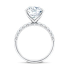 Rosec Jewels-IGI Certified 4 Carat Lab Grown Diamond Cushion Cut Engagement Ring Side Stones