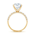Rosec Jewels-IGI Certified 4 Carat Lab Grown Diamond Cushion Cut Engagement Ring Side Stones