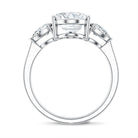 Rosec Jewels-3 Carat Oval Lab Created Diamond Engagement Ring with IGI Certificate