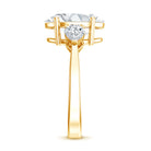 Rosec Jewels-3 Carat Oval Lab Created Diamond Engagement Ring with IGI Certificate