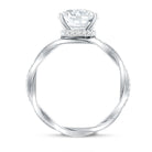 Rosec Jewels-IGI Certified Oval Shape Lab Grown Diamond Infinity Band Engagement Ring 3 Carat