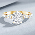 Oval 2 Carat Lab Grown Diamond Solitaire Engagement Ring IGI Certified Lab - ( E-VS1 ) - Rosec Jewels