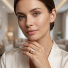 Oval 2 Carat Lab Grown Diamond Solitaire Engagement Ring IGI Certified Lab - ( E-VS1 ) - Rosec Jewels