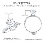 Rosec Jewels-Lab Grown Diamond Oblong Engagement Ring 3 Carat with IGI Certificate