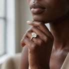 Lab Grown Diamond Oblong Engagement Ring 3 Carat with IGI Certificate Lab - ( E-VS1 ) - Rosec Jewels