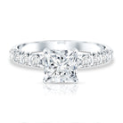 2 Carat IGI Certified Lab Grown Diamond Princess Cut Engagement Ring Lab - ( E-VS1 ) - Rosec Jewels