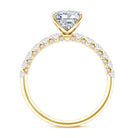 2 Carat IGI Certified Lab Grown Diamond Princess Cut Engagement Ring Lab - ( E-VS1 ) - Rosec Jewels