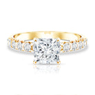 2 Carat IGI Certified Lab Grown Diamond Princess Cut Engagement Ring Lab - ( E-VS1 ) - Rosec Jewels