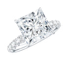 Rosec Jewels-IGI Certified Lab Grown Diamond 3 Carat Square Cut Engagement Ring