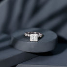 IGI Certified Lab Grown Diamond 3 Carat Square Cut Engagement Ring Lab - ( E-VS1 ) - Rosec Jewels