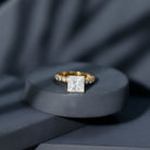 Rosec Jewels-Princess Cut Lab Grown Diamond 4 Carat Engagement Ring IGI Certified