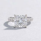 Princess Cut 5 Carat Lab Grown Big Diamond Engagement Ring IGI Certified Lab - ( E-VS1 ) - Rosec Jewels