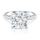 Princess Cut 5 Carat Lab Grown Big Diamond Engagement Ring IGI Certified Lab - ( E-VS1 ) - Rosec Jewels