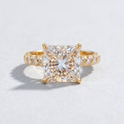 Princess Cut 5 Carat Lab Grown Big Diamond Engagement Ring IGI Certified Lab - ( E-VS1 ) - Rosec Jewels
