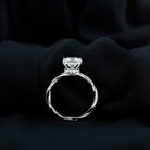 Rosec Jewels-IGI Certified 3 Carat Princess Cut Lab Grown Diamond Hidden Halo Engagement Ring with Infinity Band