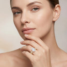 IGI Certified 1 Carat Lab Grown Diamond Engagement Ring with Wedding Band Set Lab - ( E-VS1 ) - Rosec Jewels