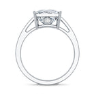 Rosec Jewels-Solitaire Princess Cut Lab Grown Diamond Engagement Ring 4 Carat IGI Certified