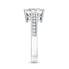 Rosec Jewels-Solitaire Princess Cut Lab Grown Diamond Engagement Ring 4 Carat IGI Certified